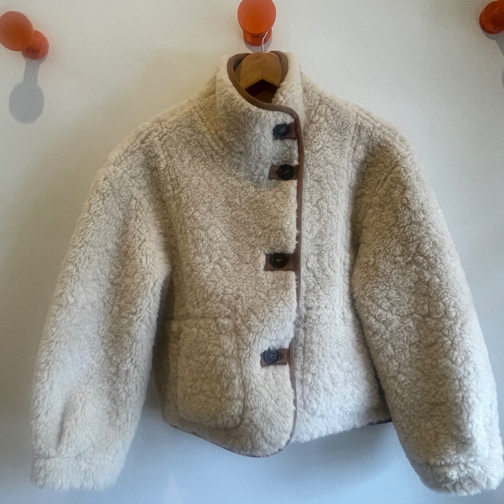 ZARA REVERSIBLE DOUBLE-FACED JACKET XS